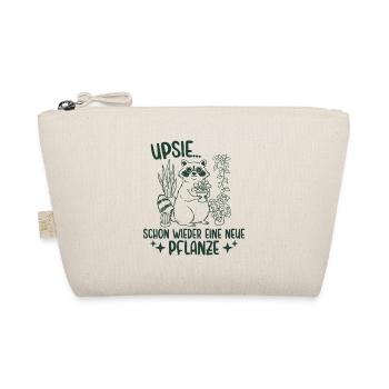Schon wieder eine neue Pflanze Waschbär - Bio-Täschchen - Natur - Vorne