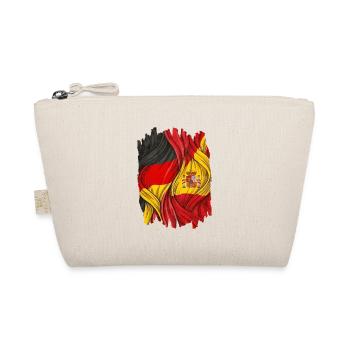 Proud of the flags of Germany and Spain - Organic Pouch - nature - Front