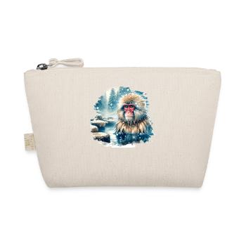 Motif du macaque japonais - Trousse biologique - nature - Devant