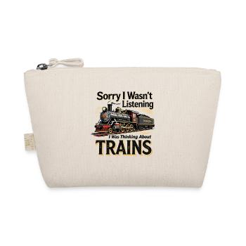 Train Saying Locomotive Design - Organic Pouch - nature - Front