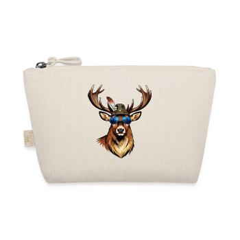 Deer Sunglasses Folk Festival Traditional Costumes Replacement Man - Organic Pouch - nature - Front