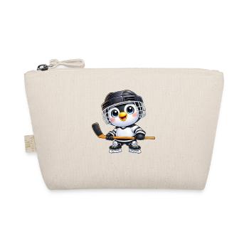 Süßer Pinguin Eishockey Spieler Cartoon USA - Organic Pouch - nature - Front