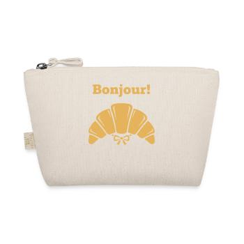 Breakfast Bonjour Funny Brunch Coffee Pancake - Organic Pouch - nature - Front