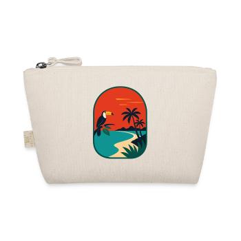 Panorama côtier tropical avec toucan - Trousse biologique - nature - Devant