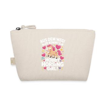 Hobby Horsing Girl Steckenpferd Pony Reiten Pferde - Bio-Täschchen - Natur - Vorne