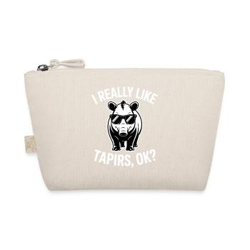 Tapire Sprüche Tapir Lustiges Tapire Geschenk - Bio-Täschchen - Natur - Vorne
