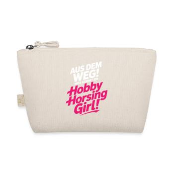 Hobby Horsing Girl Steckenpferd Pony Reiten Pferde - Bio-Täschchen - Natur - Vorne