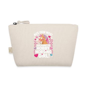 Hobby Horsing Girl Steckenpferd Pony Reiten Pferde - Bio-Täschchen - Natur - Vorne