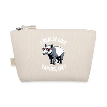 Tapire Sprüche Tapir Lustiges Tapire Geschenk - Bio-Täschchen - Natur - Vorne