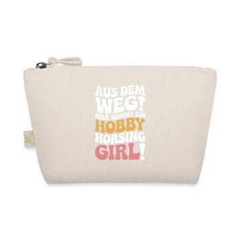 Hobby Horsing Girl Steckenpferd Pony Reiten Pferde - Bio-Täschchen - Natur - Vorne