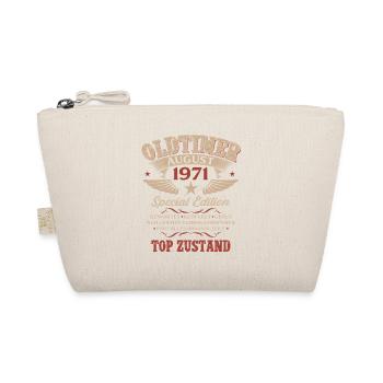 55. Geburtstag Geschenk Mann Oldtimer 1971 August - Bio-Täschchen - Natur - Vorne