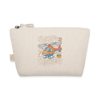 Private Pilot Rotors And Relaxation Aviation - Organic Pouch - nature - Front