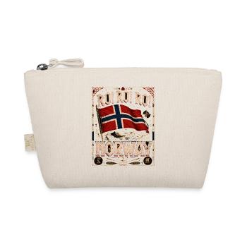 Rock Roll Norway Norway Viking Flag Mountains - Organic Pouch - nature - Front