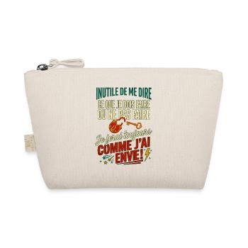 Je ferai comme j'ai envie citation drôle vintage - Trousse biologique - nature - Devant