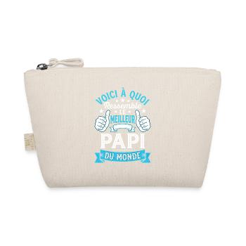 Voici le meilleur Papi du monde vintage - Trousse biologique - nature - Devant