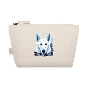 Retro Alpine White Shepherd, Schneeschattenhund Mom G - Bio-Täschchen - Natur - Vorne