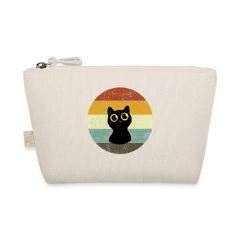 Chat mignon Retro Sunset Style Vintage - Trousse biologique - nature - Devant