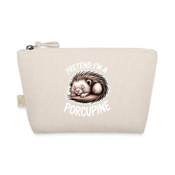 Stachelschweine Sprüche Stachelschweine Geschenk - Bio-Täschchen - Natur - Vorne