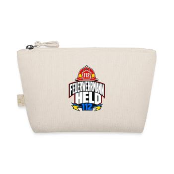 Feuerwehrmann Held 112, Firefighter Hero Gift - Organic Pouch - nature - Front