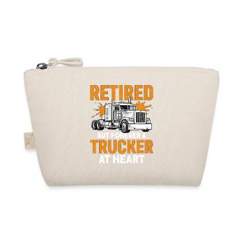 Retired But Forever A Trucker At Heart - Bio-Täschchen - Natur - Vorne