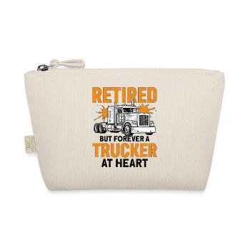 Retired But Forever A Trucker At Heart - Bio-Täschchen - Natur - Vorne