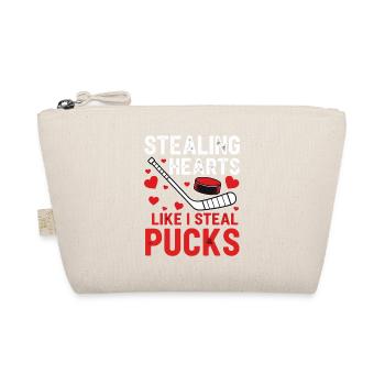 Herzen Stehlen wie Pucks - Bio-Täschchen - Natur - Vorne
