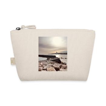 Sonnenuntergang über Pier und Felsen - Bio-Täschchen - Natur - Vorne