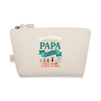 Meilleur Cadeau Papa Humour Enfants - Trousse biologique - nature - Devant