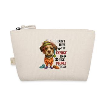 Border Collie/Australian Shepherd Funny Merch - Organic Pouch - nature - Front