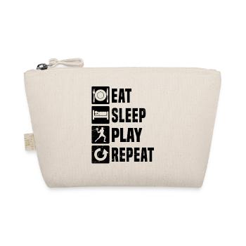 Gift idea for the court player with racquet sports - Organic Pouch - nature - Front
