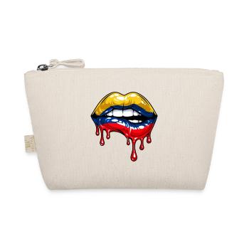 Funny Colombian Flag Colombia - Organic Pouch - nature - Front
