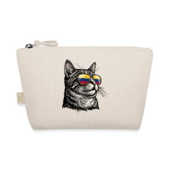 Kolumbianische Katzenflagge Kolumbien - Bio-Täschchen - Natur - Vorne