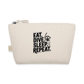 Eat. Dive. Sleep. Repeat. - Organic Pouch - nature - Front