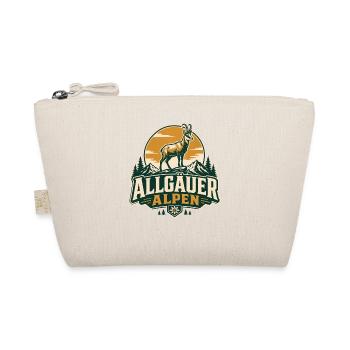 Allgäuer Alpen Gämse Vintage Emblem - Bio-Täschchen - Natur - Vorne