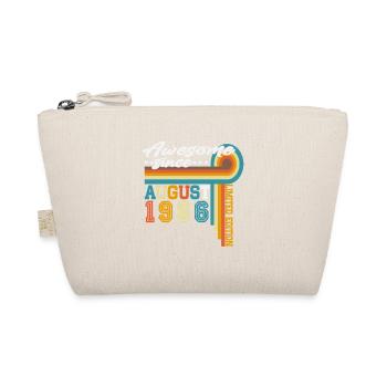 August 1966 Vintage Retro Birthday Gift - Organic Pouch - nature - Front