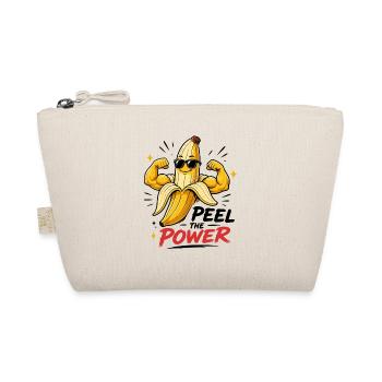 Peel The Power Funny Muscle Banana Fitness - Organic Pouch - nature - Front