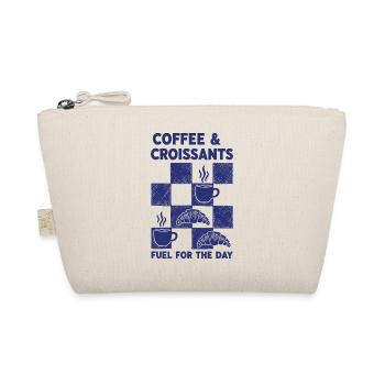 Frühstückskaffee-Croissants Treibstoff für den Tag - Bio-Täschchen - Natur - Vorne