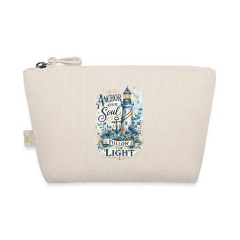 Anchor Your Soul – Lighthouse Watercolor - Organic Pouch - nature - Front