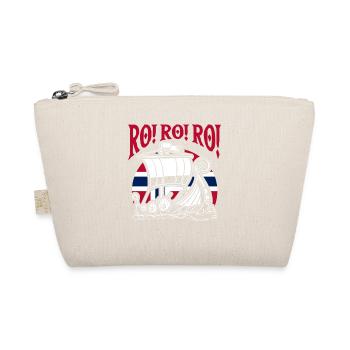 Norway Norge Fjords Scandinavian Ro Viking ship - Organic Pouch - nature - Front