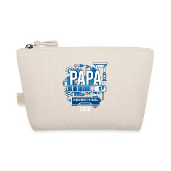 Papa Chargement En Cours 2026 Cadeau Futur Papa - Trousse biologique - nature - Devant