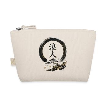 Ronin im Enso-Kreis - Bio-Täschchen - Natur - Vorne