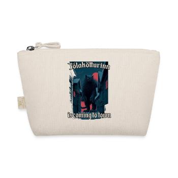 Yule Cat mythical creature ólakötturinn - Organic Pouch - nature - Front
