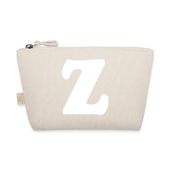 Großes Z Stil-Print | Buchstabe Z | Z Logo - Bio-Täschchen - Natur - Vorne