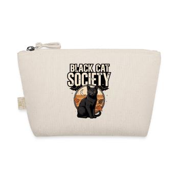 Black Cat Halloween – Black Cat Gesellschaft - Bio-Täschchen - Natur - Vorne