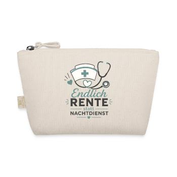 Endlich in Rente – Krankenschwester & Stethoskop - Bio-Täschchen - Natur - Vorne