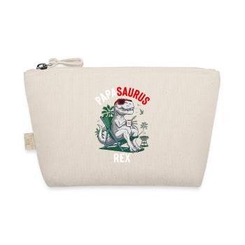 Papasaurus Rex Humor Father's Day Barbecue - Organic Pouch - nature - Front