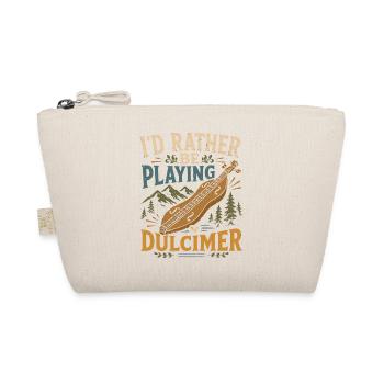 dulcimer dulcimer musician plucked instrument - Organic Pouch - nature - Front