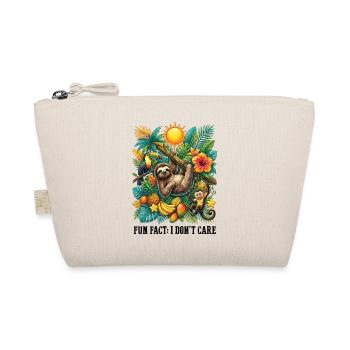 Funny sarcastic fun fact I don't care - Organic Pouch - nature - Front