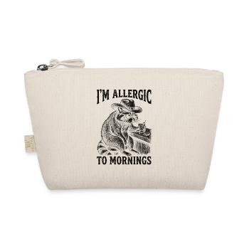 Raccoon I'm allergic to Morgende - Organic Pouch - nature - Front