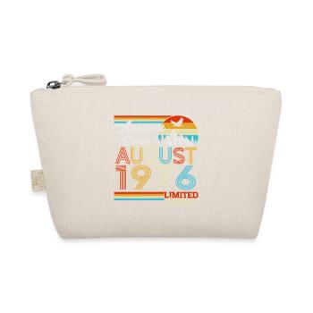 August 1976 Vintage Retro Birthday Gift - Organic Pouch - nature - Front